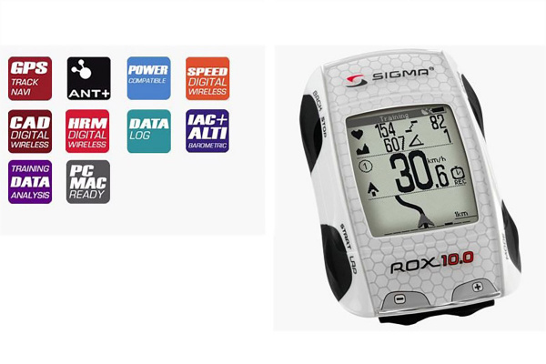 Велокомпьютер Sigma ROX 10.0 GPS SET, комплект с датчиками
