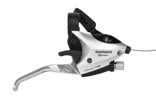 Шифтер/ручка тормоза SHIMANO ST-EF500-8R,правая,8-передач,трос 2000мм,черный