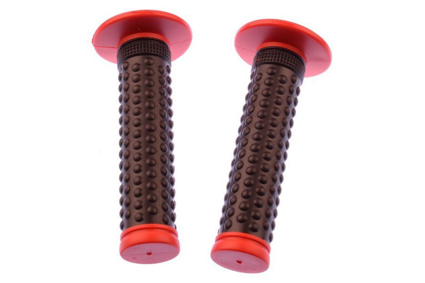 Грипсы CWB-9938, универсальные, гель/кратон, черно-красные