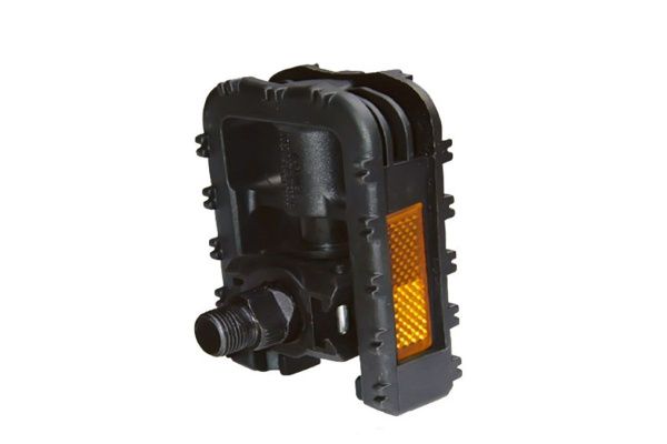 Педали пластиковые складные, 98х72мм, ось 9/16'', черный, инд. уп. Vinca Sport VP 848